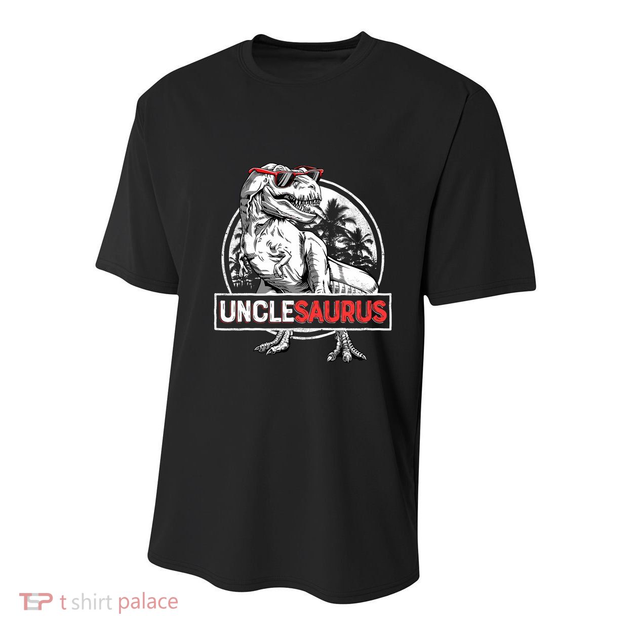 Unclesaurus T Rex Dinosaur Uncle Saurus Family Matching Youth Performance Sprint T-Shirt