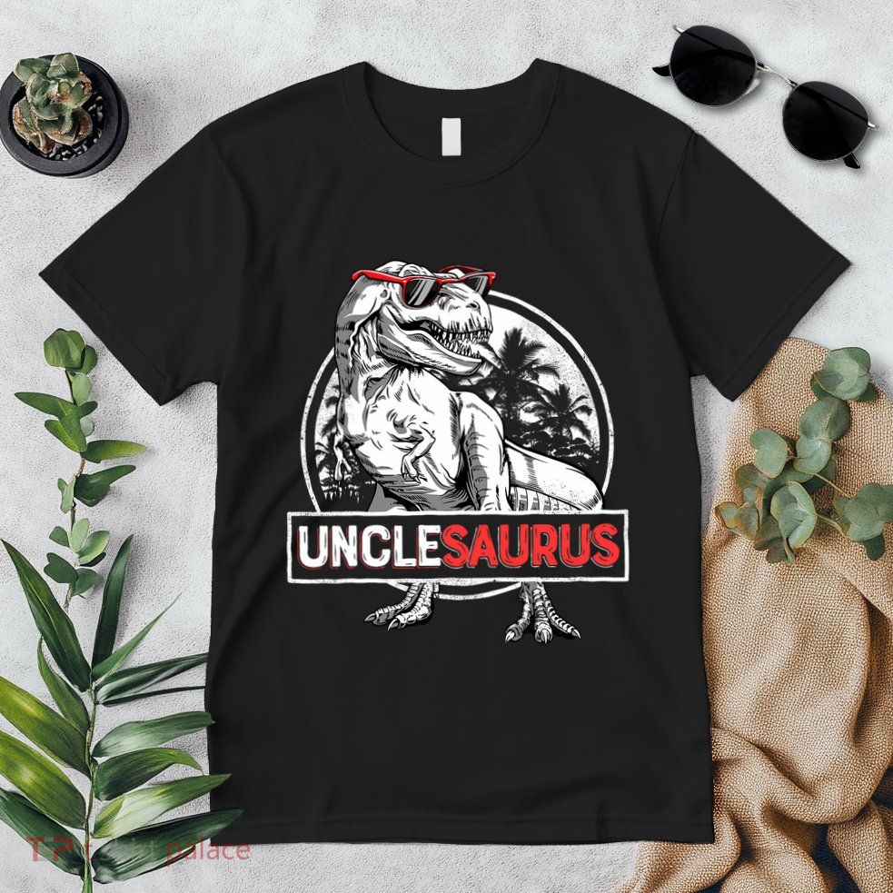 Unclesaurus T Rex Dinosaur Uncle Saurus Family Matching Premium T-Shirt