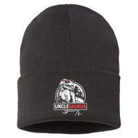 Unclesaurus T Rex Dinosaur Uncle Saurus Family Matching Sustainable Knit Beanie