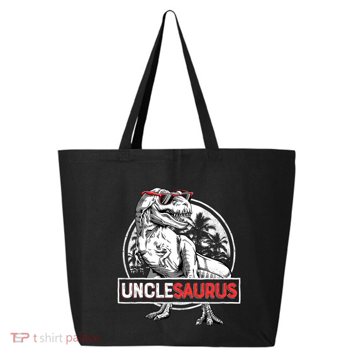 Unclesaurus T Rex Dinosaur Uncle Saurus Family Matching 25L Jumbo Tote