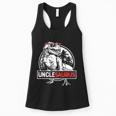 Unclesaurus T Rex Dinosaur Uncle Saurus Family Matching Womens Tank Top