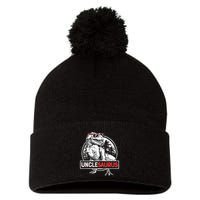 Unclesaurus T Rex Dinosaur Uncle Saurus Family Matching Pom Pom 12in Knit Beanie