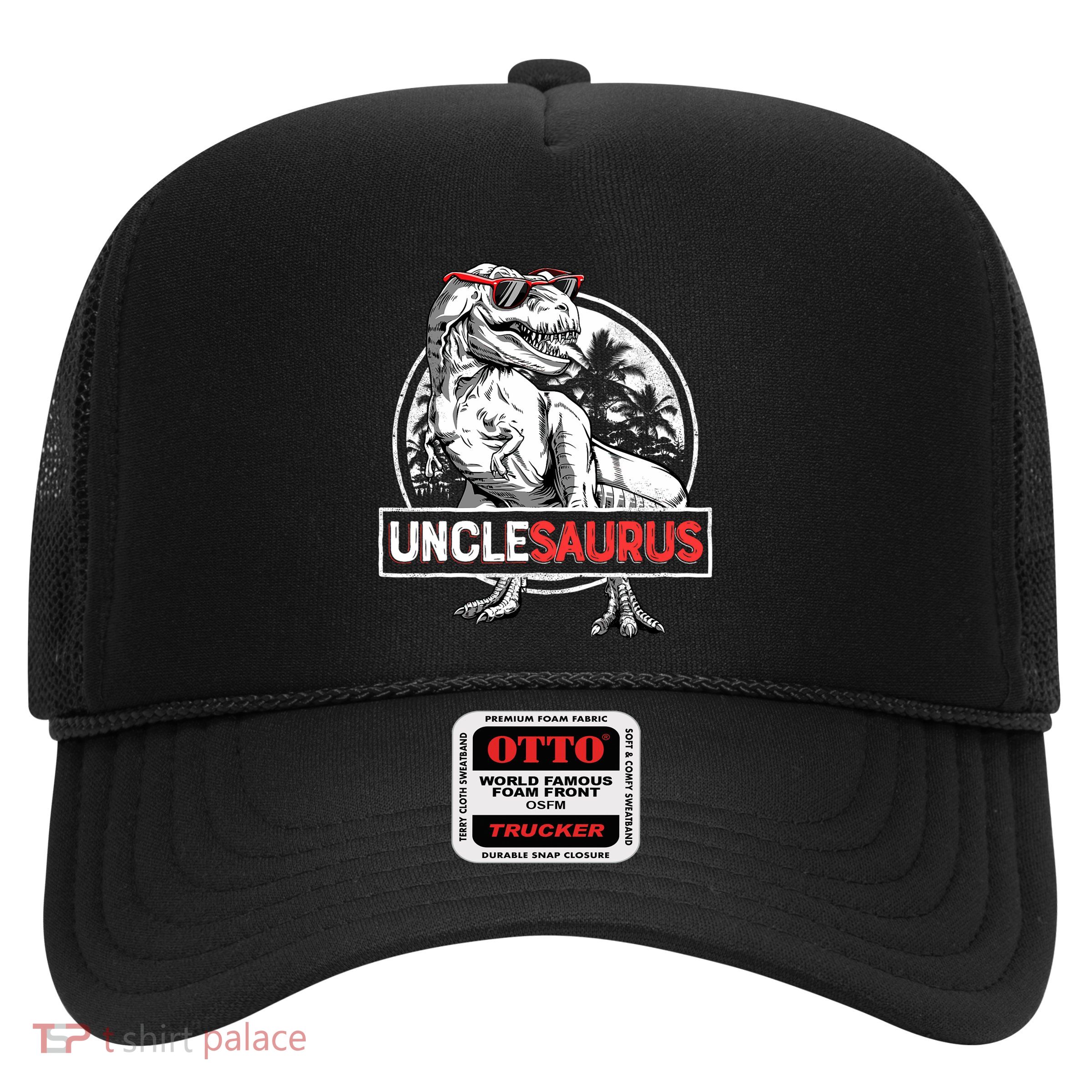 Unclesaurus T Rex Dinosaur Uncle Saurus Family Matching Trucker Hat
