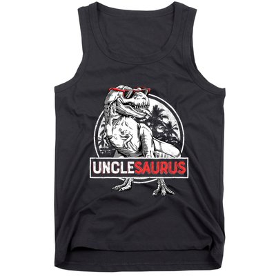 Unclesaurus T Rex Dinosaur Uncle Saurus Family Matching Tank Top