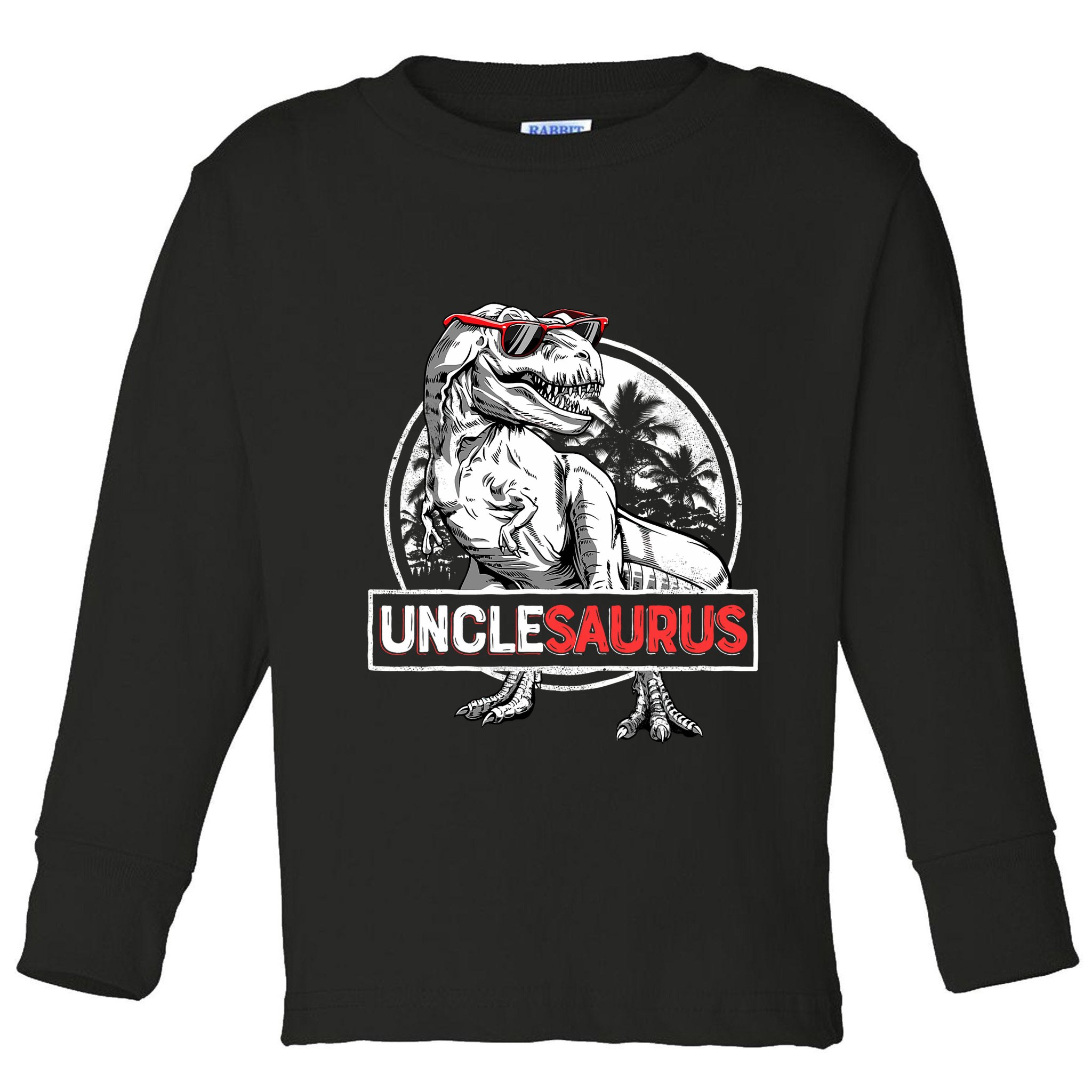 Unclesaurus T Rex Dinosaur Uncle Saurus Family Matching Toddler Long Sleeve Shirt