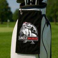 Unclesaurus T Rex Dinosaur Uncle Saurus Family Matching Golf Towel