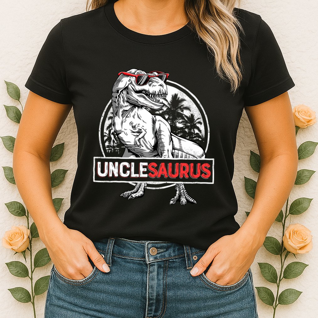 Unclesaurus T Rex Dinosaur Uncle Saurus Family Matching Womens T-Shirt
