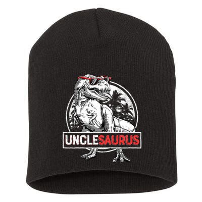 Unclesaurus T Rex Dinosaur Uncle Saurus Family Matching Short Acrylic Beanie