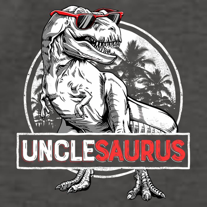 Unclesaurus T Rex Dinosaur Uncle Saurus Family Matching Vector Backpack