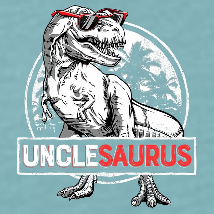 Unclesaurus T Rex Dinosaur Uncle Saurus Family Matching Sueded Cloud Jersey T-Shirt