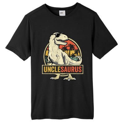 Unclesaurus T Rex Dinosaur Uncle Saurus Family Matching Long Sleeve Tall Fusion ChromaSoft Performance T-Shirt