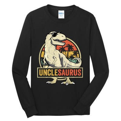 Unclesaurus T Rex Dinosaur Uncle Saurus Family Matching Long Sleeve Tall Long Sleeve T-Shirt