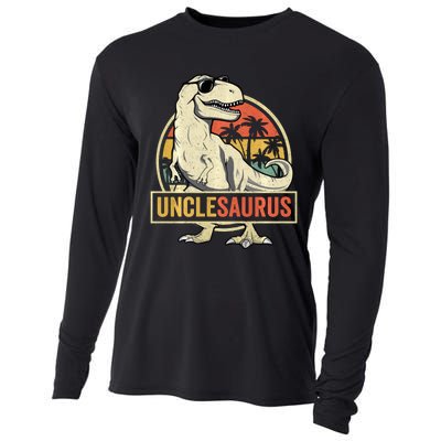 Unclesaurus T Rex Dinosaur Uncle Saurus Family Matching Long Sleeve Cooling Performance Long Sleeve Crew