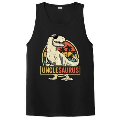 Unclesaurus T Rex Dinosaur Uncle Saurus Family Matching Long Sleeve PosiCharge Competitor Tank