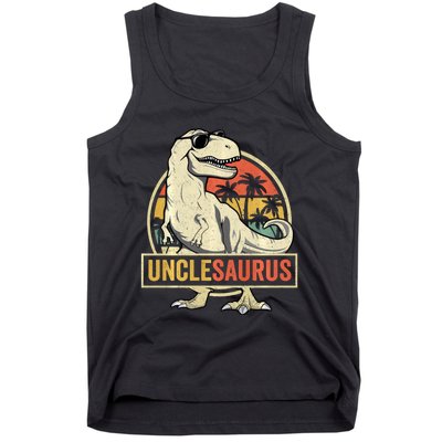 Unclesaurus T Rex Dinosaur Uncle Saurus Family Matching Long Sleeve Tank Top