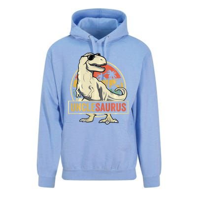 Unclesaurus T Rex Dinosaur Uncle Saurus Family Matching Long Sleeve Unisex Surf Hoodie