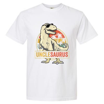 Unclesaurus T Rex Dinosaur Uncle Saurus Family Matching Long Sleeve Garment-Dyed Heavyweight T-Shirt