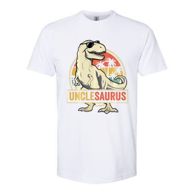 Unclesaurus T Rex Dinosaur Uncle Saurus Family Matching Long Sleeve Softstyle CVC T-Shirt