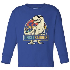 Unclesaurus T Rex Dinosaur Uncle Saurus Family Matching Long Sleeve Toddler Long Sleeve Shirt