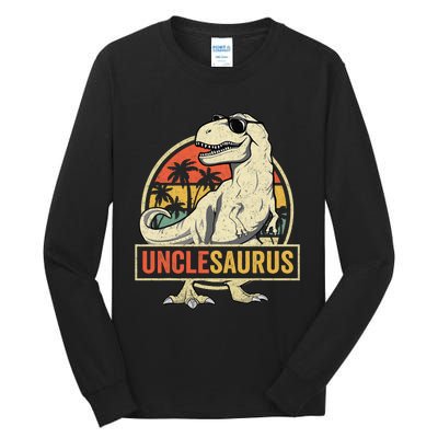 Unclesaurus T Rex Dinosaur Uncle Saurus Family Matching Tall Long Sleeve T-Shirt