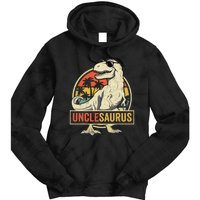 Unclesaurus T Rex Dinosaur Uncle Saurus Family Matching Tie Dye Hoodie