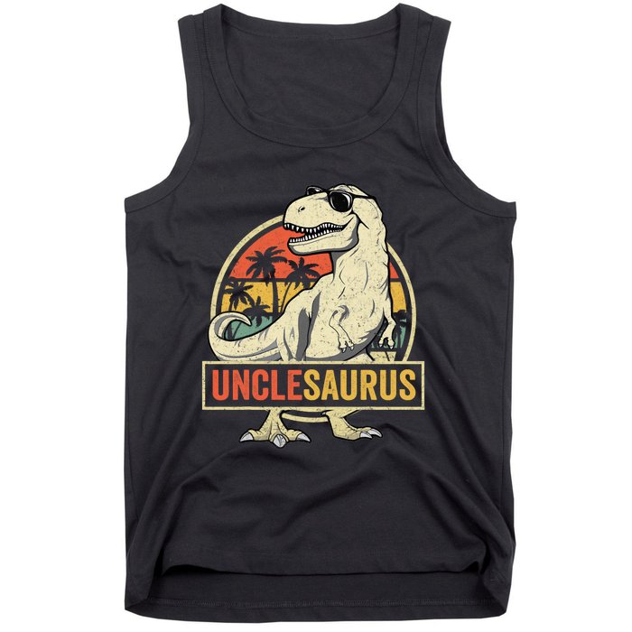 Unclesaurus T Rex Dinosaur Uncle Saurus Family Matching Tank Top