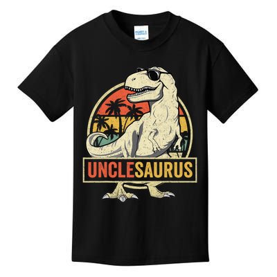 Unclesaurus T Rex Dinosaur Uncle Saurus Family Matching Kids T-Shirt