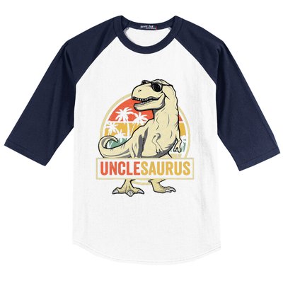 Unclesaurus T Rex Dinosaur Uncle Saurus Family Matching Baseball Sleeve Shirt