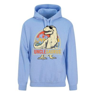 Unclesaurus T Rex Dinosaur Uncle Saurus Family Matching Unisex Surf Hoodie