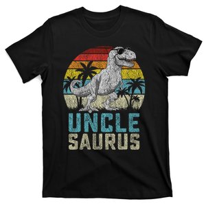 Unclesaurus T Rex Dinosaur Uncle Saurus FatherS Family T-Shirt