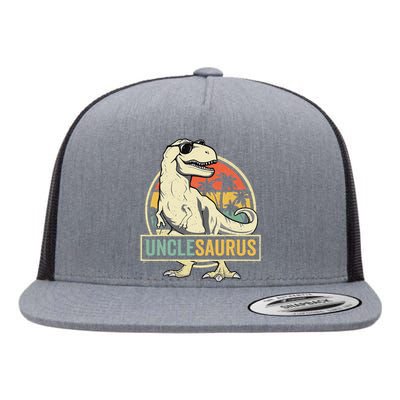 Unclesaurus T Rex Dinosaur Uncle Saurus Family Matching Flat Bill Trucker Hat