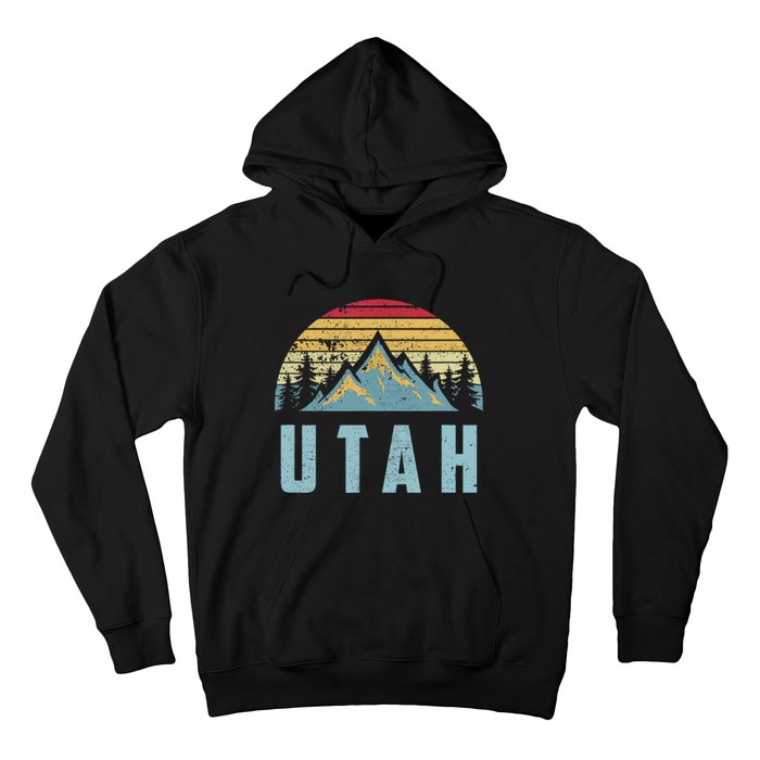 Utah Tee Retro Vintage Mountains Hiking Nature Hoodie