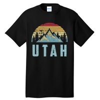 Utah Tee Retro Vintage Mountains Hiking Nature Tall T-Shirt