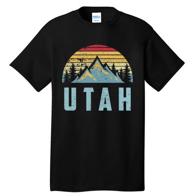 Utah Tee Retro Vintage Mountains Hiking Nature Tall T-Shirt