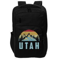 Utah Tee Retro Vintage Mountains Hiking Nature Impact Tech Backpack