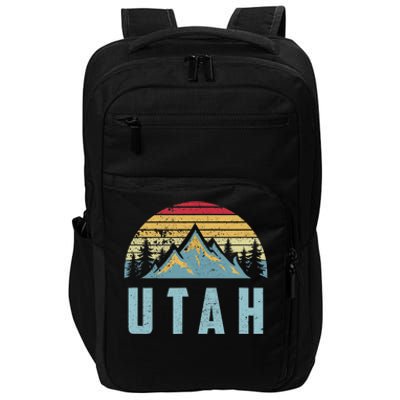 Utah Tee Retro Vintage Mountains Hiking Nature Impact Tech Backpack