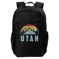 Utah Tee Retro Vintage Mountains Hiking Nature Daily Commute Backpack