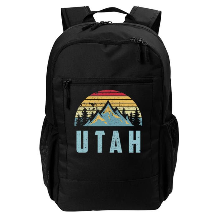 Utah Tee Retro Vintage Mountains Hiking Nature Daily Commute Backpack