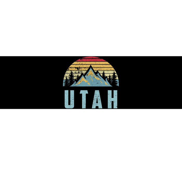 Utah Tee Retro Vintage Mountains Hiking Nature Bumper Sticker