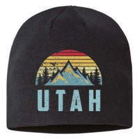 Utah Tee Retro Vintage Mountains Hiking Nature Sustainable Beanie