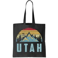 Utah Tee Retro Vintage Mountains Hiking Nature Tote Bag