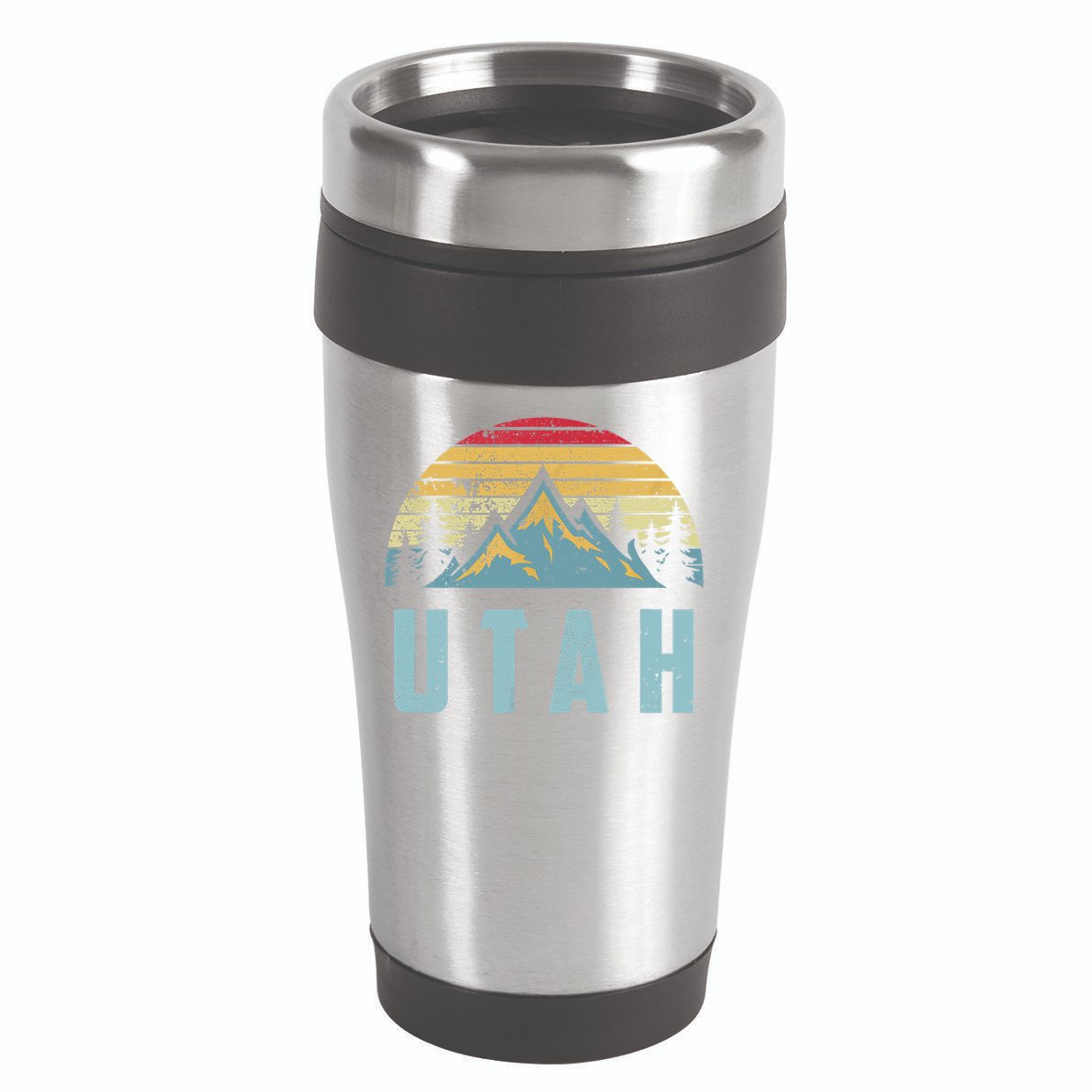 Utah Tee Retro Vintage Mountains Hiking Nature 16oz Travel Tumbler