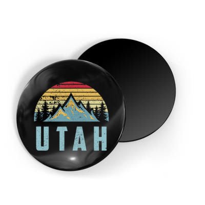 Utah Tee Retro Vintage Mountains Hiking Nature Magnet