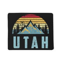 Utah Tee Retro Vintage Mountains Hiking Nature Mousepad