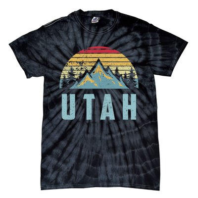 Utah Tee Retro Vintage Mountains Hiking Nature Tie-Dye T-Shirt