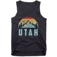 Utah Tee Retro Vintage Mountains Hiking Nature Tank Top