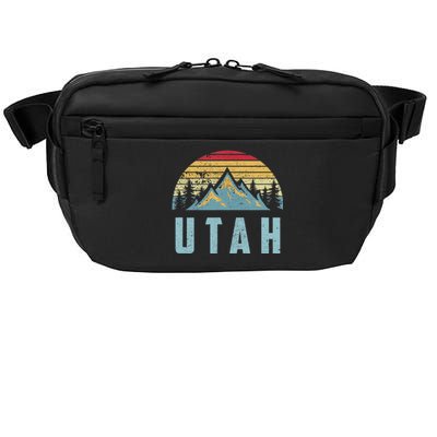 Utah Tee Retro Vintage Mountains Hiking Nature Crossbody Pack