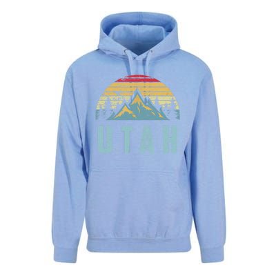 Utah Tee Retro Vintage Mountains Hiking Nature Unisex Surf Hoodie