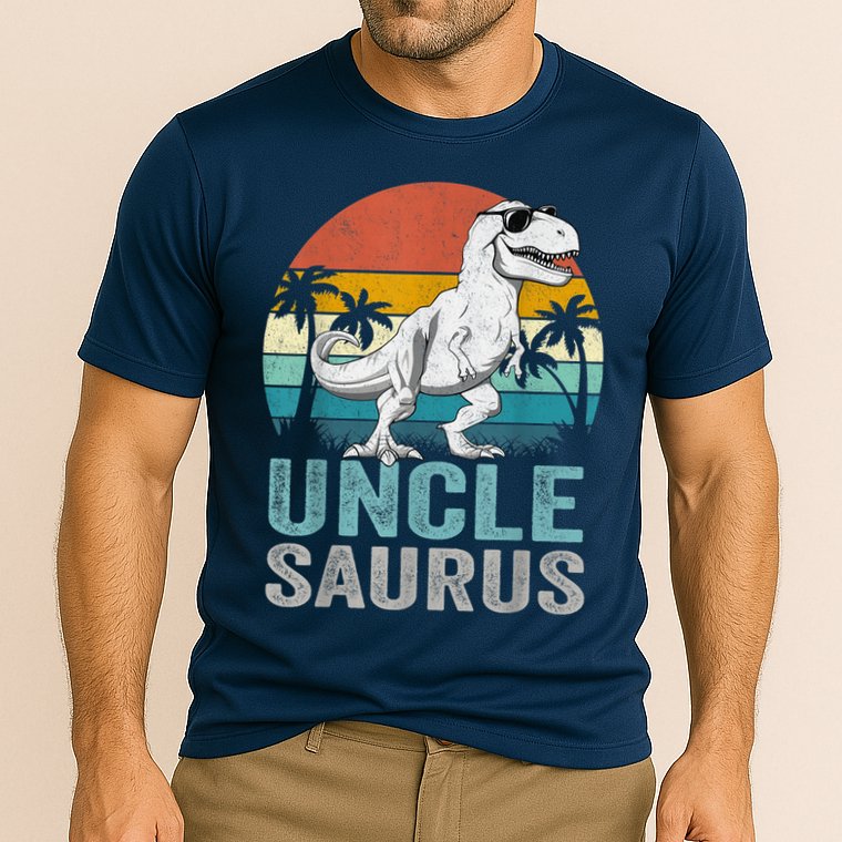 Unclesaurus T Rex Dinosaur Uncle Saurus Family Matching Cooling Performance Crew T-Shirt