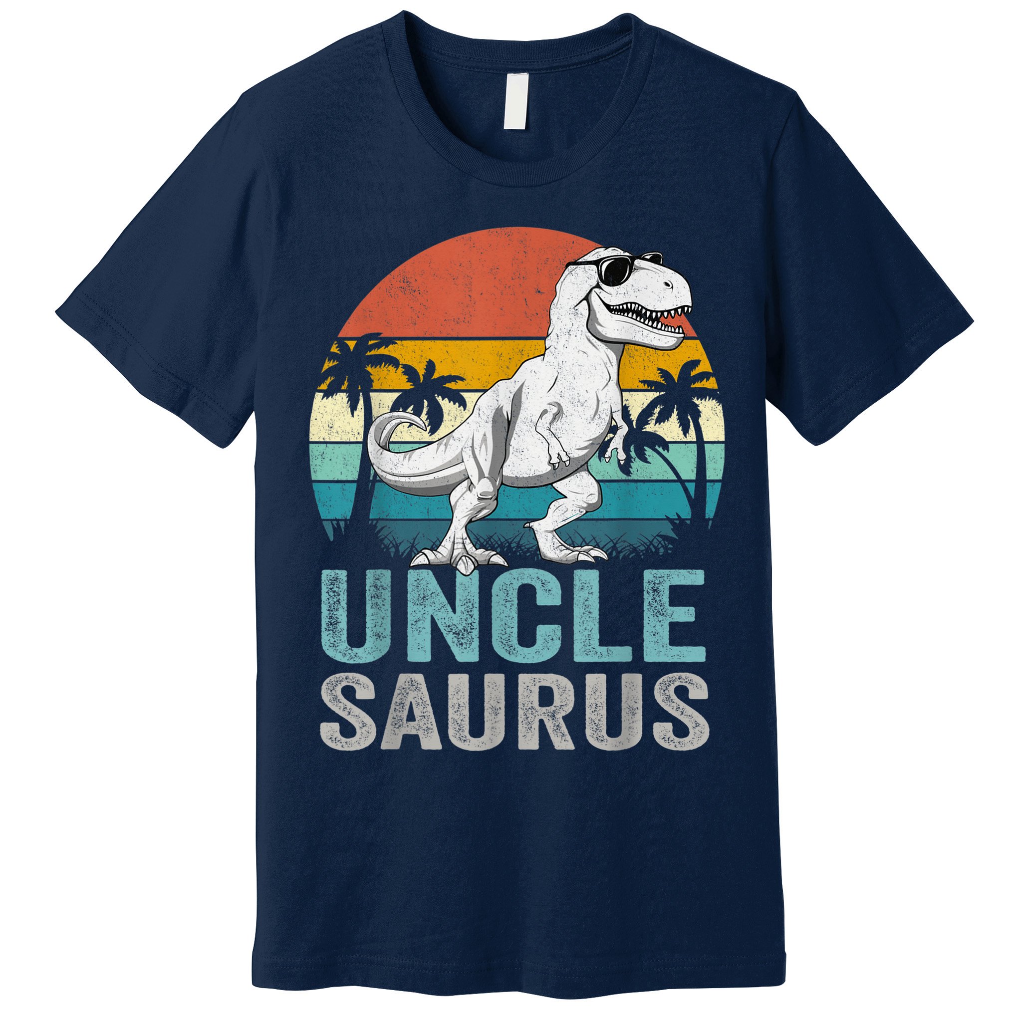 Unclesaurus T Rex Dinosaur Uncle Saurus Family Matching Premium T-Shirt
